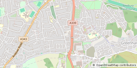 Map of Newbury, Berkshire