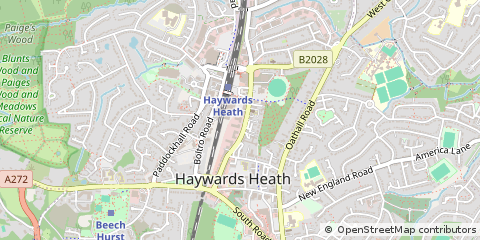 Map of Haywards Heath