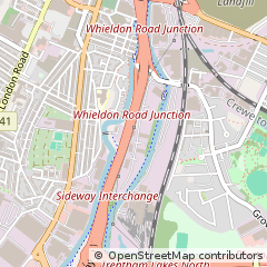 Map of Stoke-on-Trent, Staffordshire