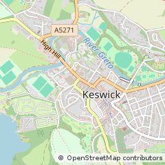 Map of Keswick, Cumbria