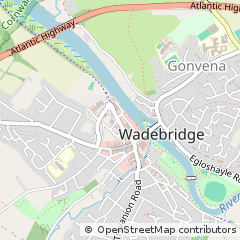 Map of Wadebridge, Cornwall
