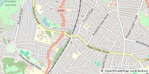 Map of Birmingham, West Midlands