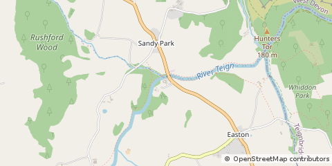 Map of Newton Abbot