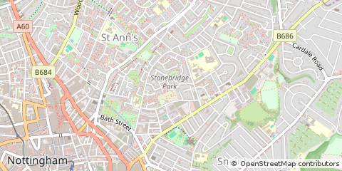 Map of Nottingham
