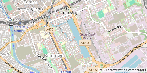 Map of Cardiff