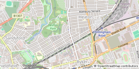 Map of Newcastle Upon Tyne