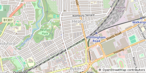 Map of Newcastle Upon Tyne