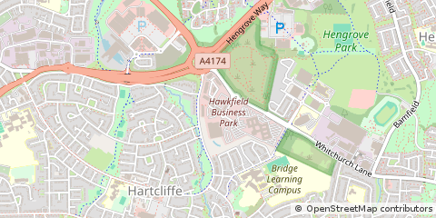 Map of Whitchurch, Bristol