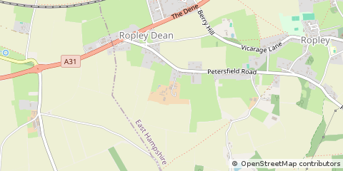 Map of Alresford, Hampshire