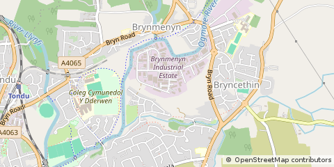 Map of Bridgend