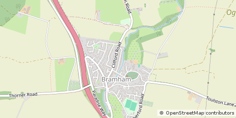 Map of Wetherby, West Yorkshire