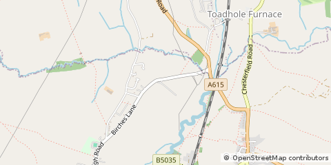 Map of Alfreton, Derbyshire