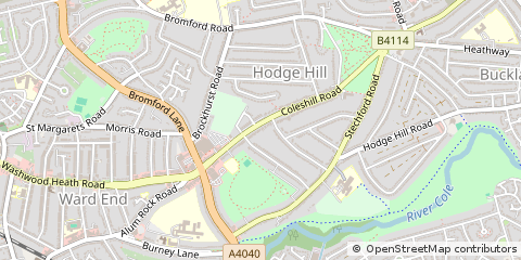 Map of Birmingham