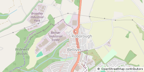 Map of Plymouth, Devon
