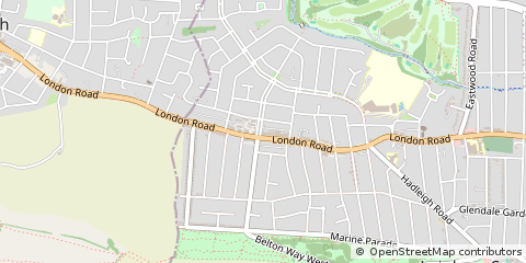 Map of Leigh on SEA, Essex