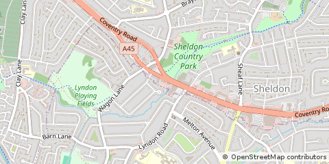 Map of Birmingham, West Midlands