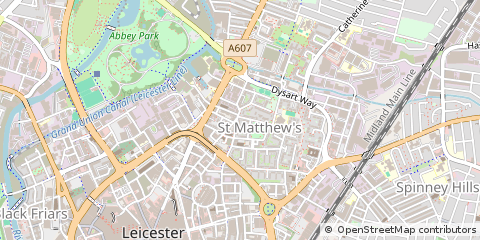 Map of Leicester