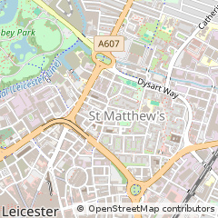 Map of Leicester