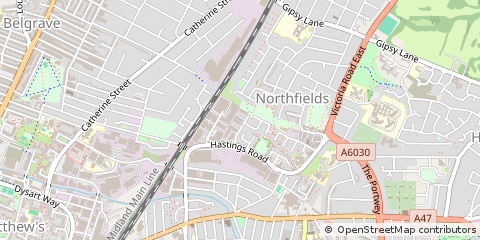 Map of Leicester