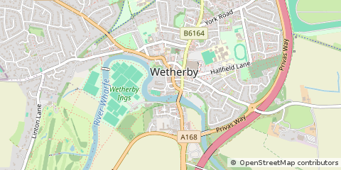 Map of Wetherby, West Yorkshire