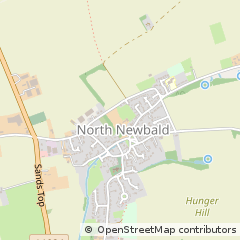 Map of North Newbald, East Riding of Yorkshire