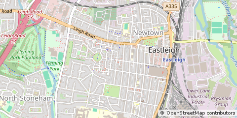 Map of Eastleigh, Hampshire
