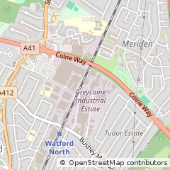 Map of Watford, Hertfordshire