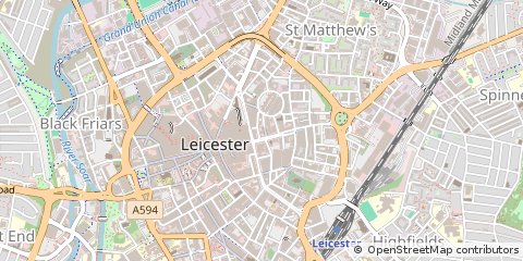 Map of Leicester