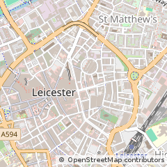 Map of Leicester
