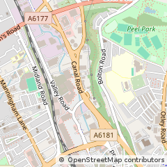 Map of Canal Road, Bradford