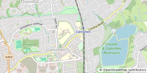 Map of Cardiff
