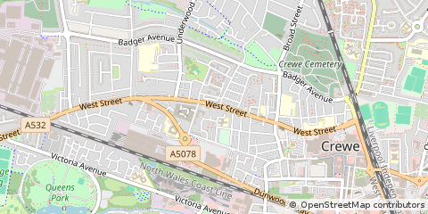 Map of Crewe