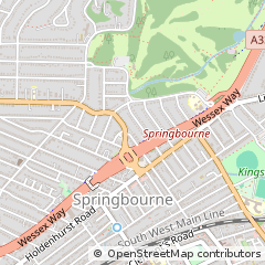 Map of Bournemouth, Dorset