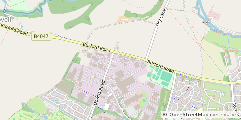 Map of Witney, Oxfordshire