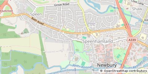 Map of Newbury, Berkshire