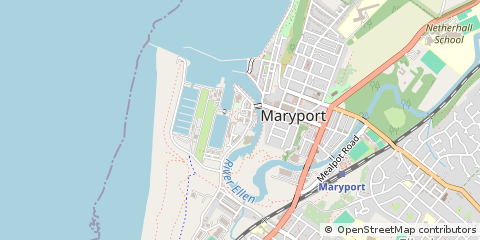 Map of Maryport, Cumbria