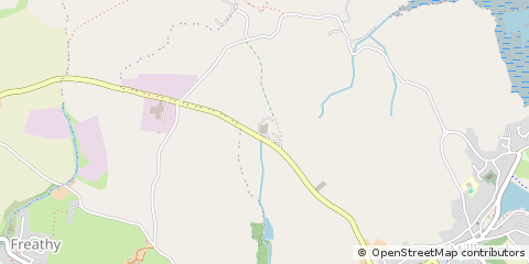 Map of Millbrook, Cornwall