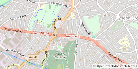 Map of Birmingham, West Midlands