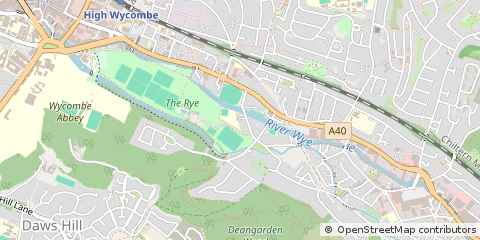 Map of High Wycombe