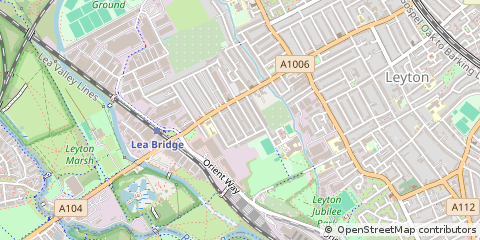 Map of Leyton