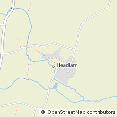 Map of Gainford Darlington, Co Durham