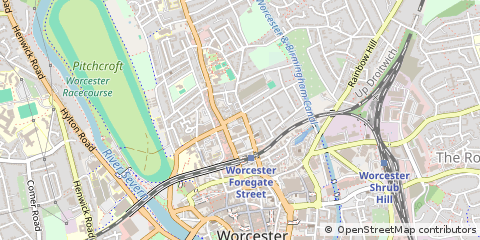 Map of Worcester