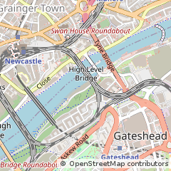 Map of Gateshead