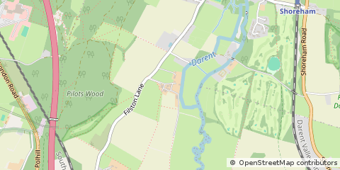 Map of Sevenoaks, Kent