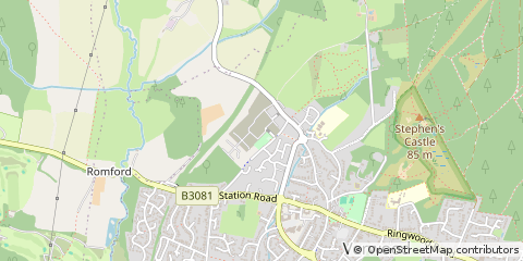 Map of Verwood, Dorset