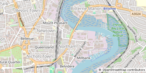 Map of Southampton, Hampshire