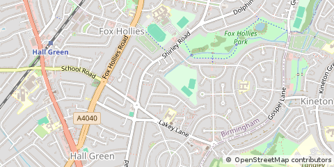 Map of Birmingham