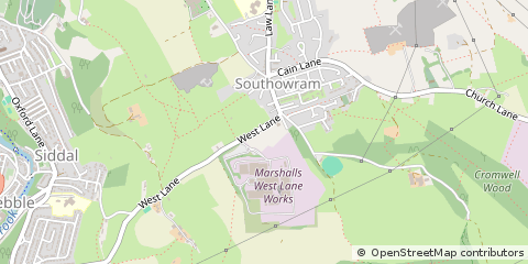 Map of Halifax, West Yorks
