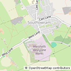 Map of Halifax, West Yorks