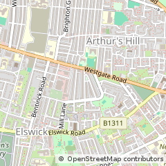 Map of Newcastle Upon Tyne